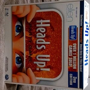 Ellen heads up...party game